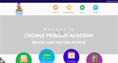 Desktop Screenshot of crowleprimaryschool.com